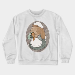 Edwardian Bunny Illustration Crewneck Sweatshirt